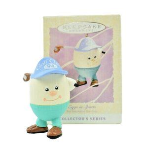 Hallmark Keepsake Ornament Eggs in Sports Golf Dated 1994 3rd in Series